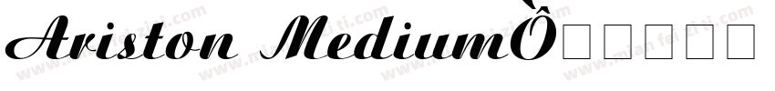 Ariston Medium字体转换